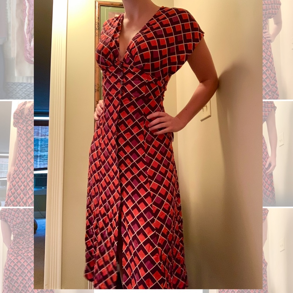 Brand new Forever 21 button up low-cut dress